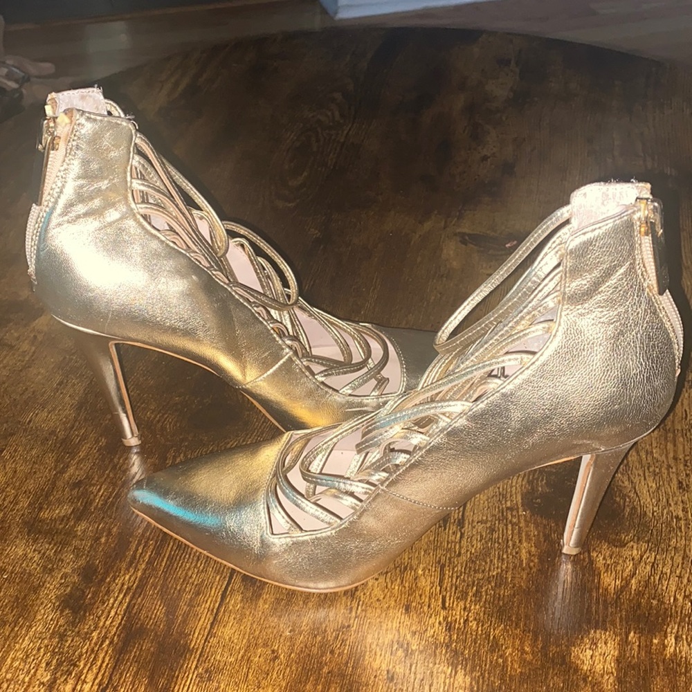 Gold heels